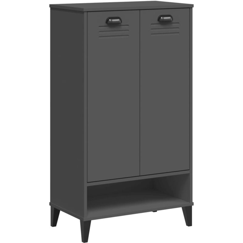 Vidaxl - Armoire à chaussures viken gris anthracite bois d'ingénierie