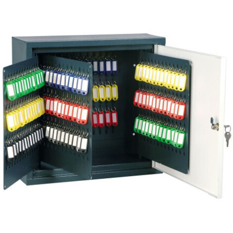 Armoire à clé grande capacité Renz - A crochets fixes - L 480 x l 480 x H 90 mm - 100 clés
