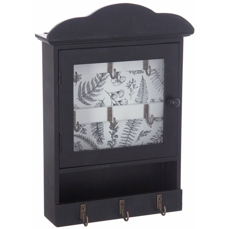 Armoire à clés en bois, boîte de rangement, style vintage, marron