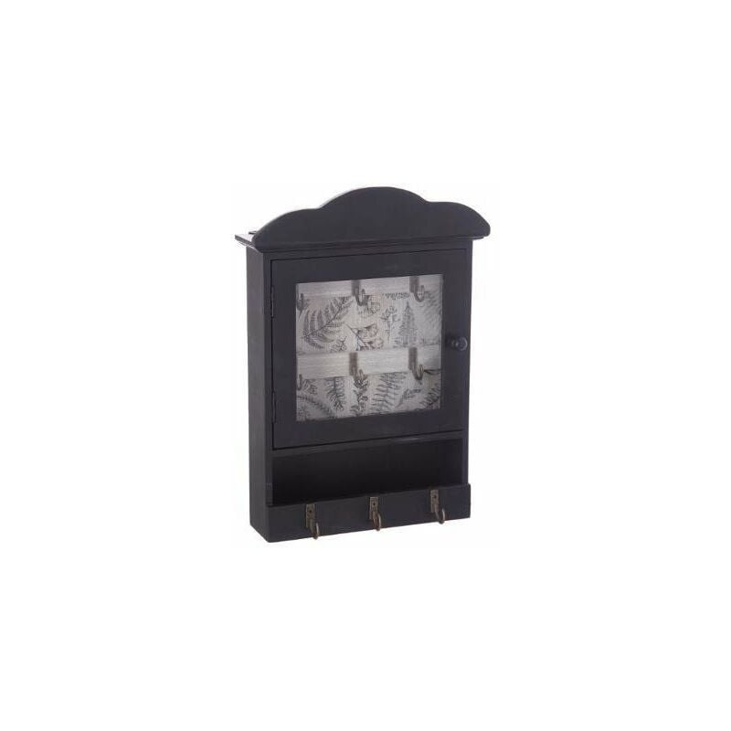 Armoire à clés en bois, boîte de rangement, style vintage, marron