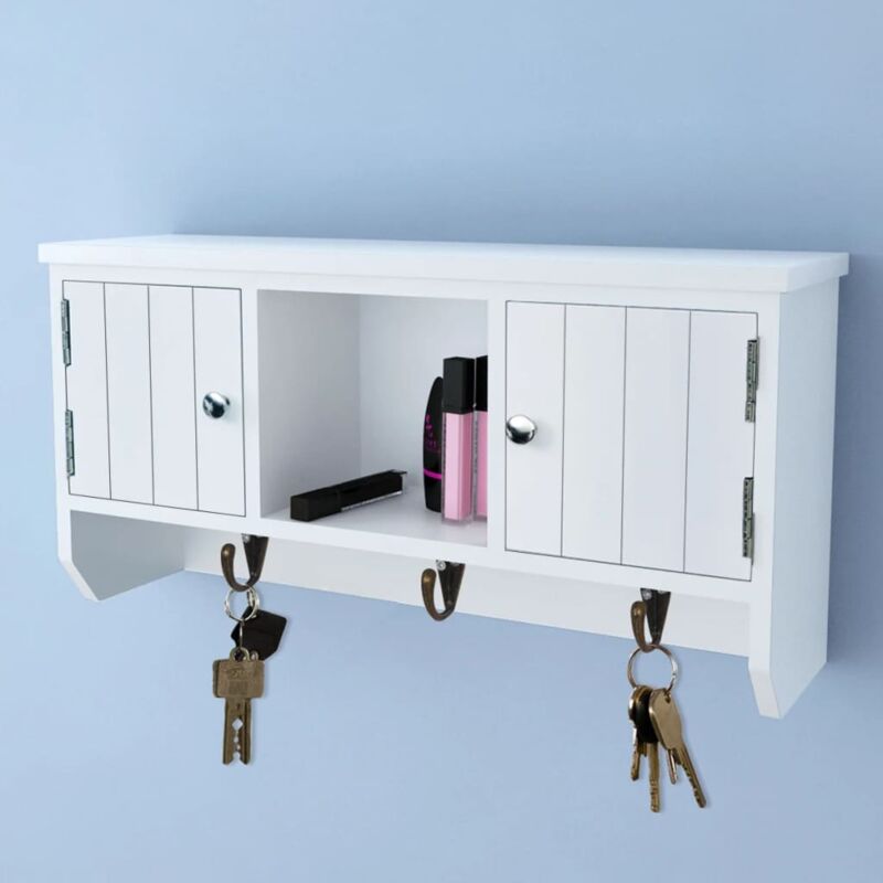 Vidaxl - Armoire murale pour clés et bijoux avec portes et crochets