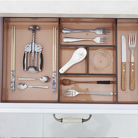 armoire à couverts de cuisine armoire à cosmétiques classer les boîtes séparées boîte de rangement à tiroir transparent comme picM:1020