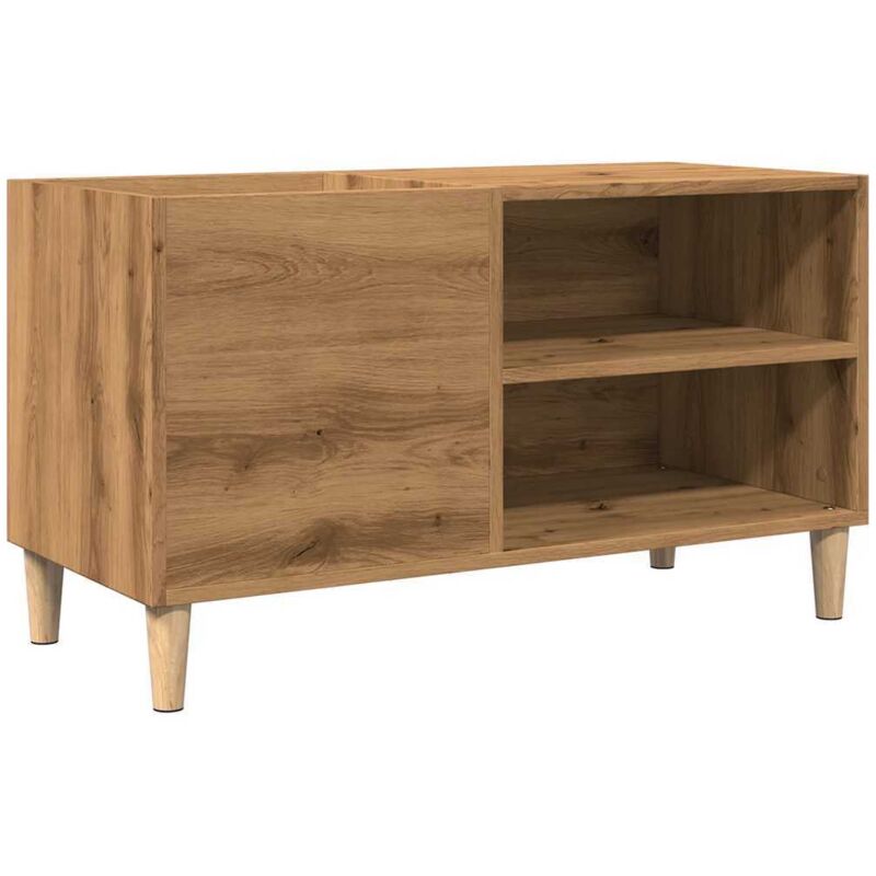 Armoire à disques chêne artisanal 84,5x38x48 cm bois ingénierie Vidaxl