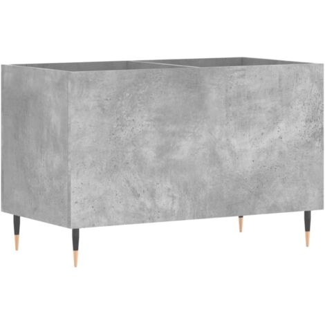 Armoire à disques,Meuble de Rangement,Meuble TV gris béton 74,5x38x48 cm bois d'ingénierie -90700
