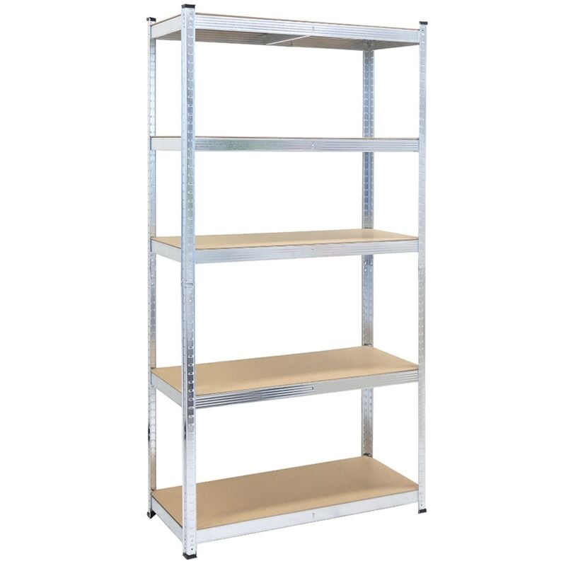 Armoire à étagères - Argent - 5 étagères