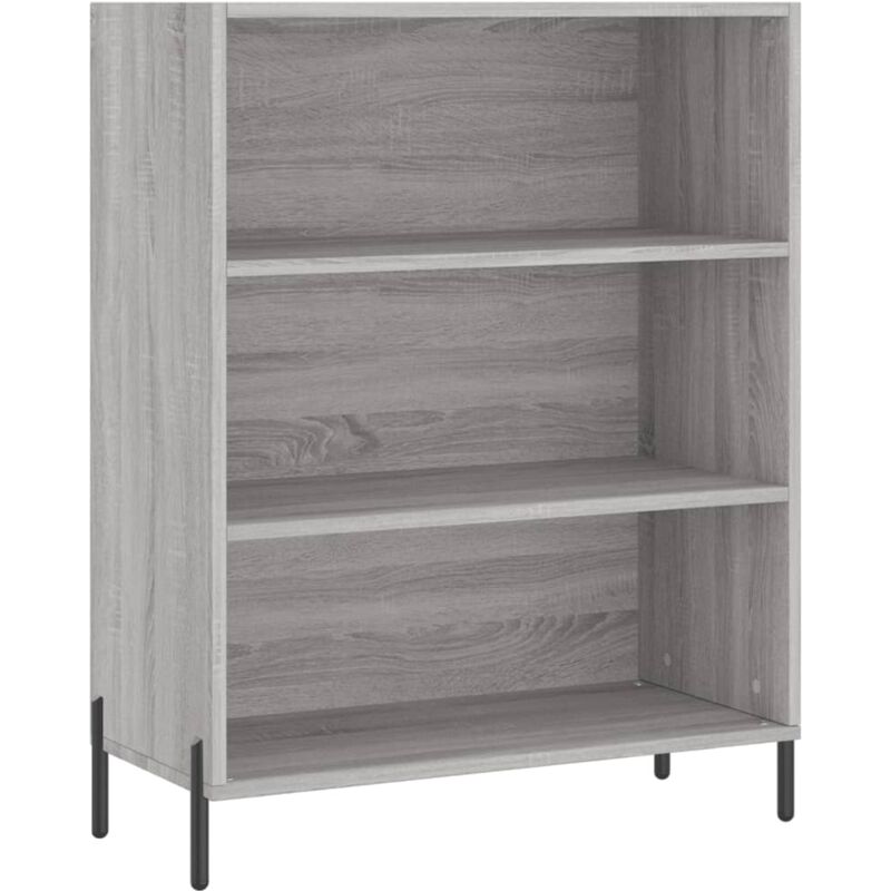 Vidaxl - Armoire à étagères sonoma gris 69,5x32,5x90cm bois d'ingénierie