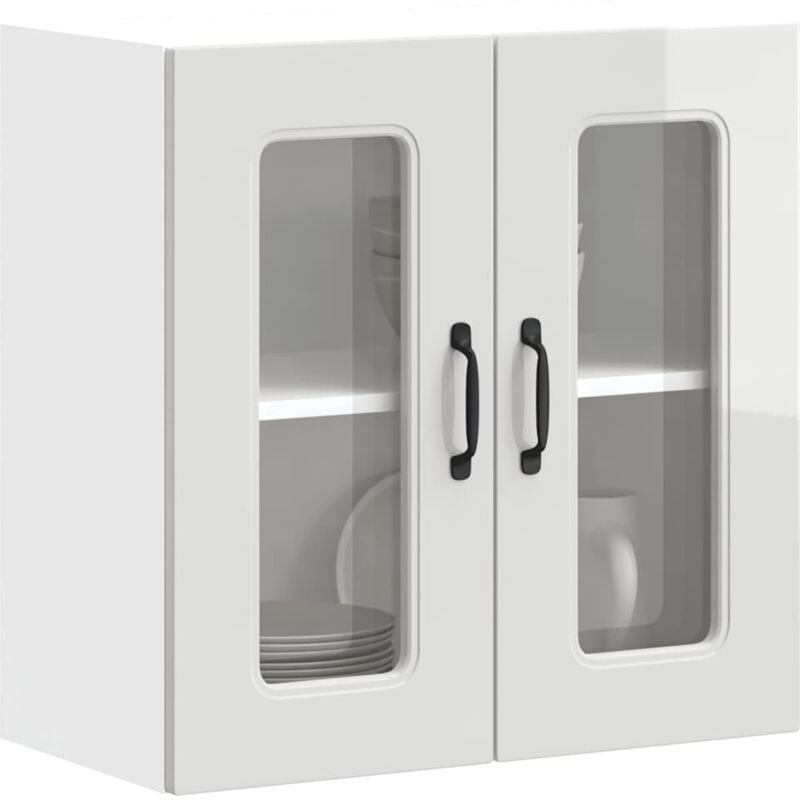 Vidaxl - Armoire murale de cuisine avec porte en verre Kalmar