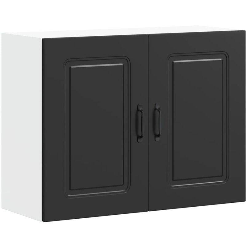 Vidaxl - Armoire murale de cuisine Kalmar noir bois d'ingénierie