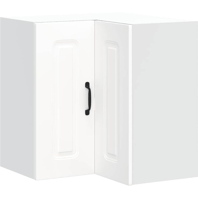 Vidaxl - Armoire murale d'angle de cuisine Kalmar blanc bois ingénierie