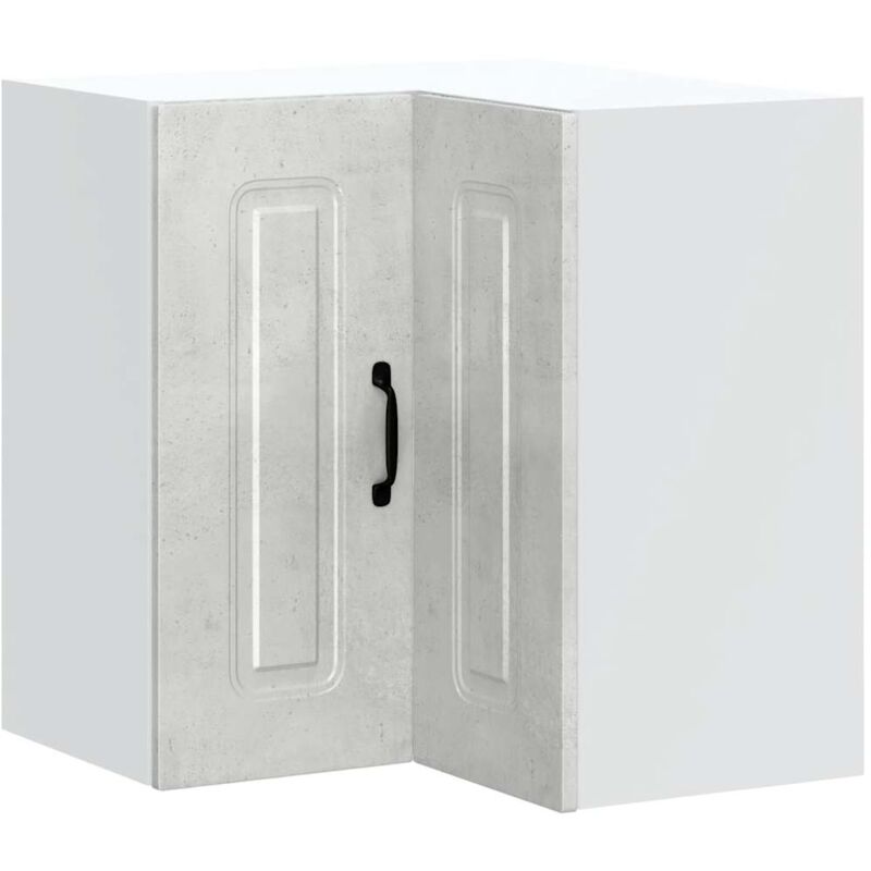 Vidaxl - Armoire murale d'angle de cuisine Kalmar gris béton
