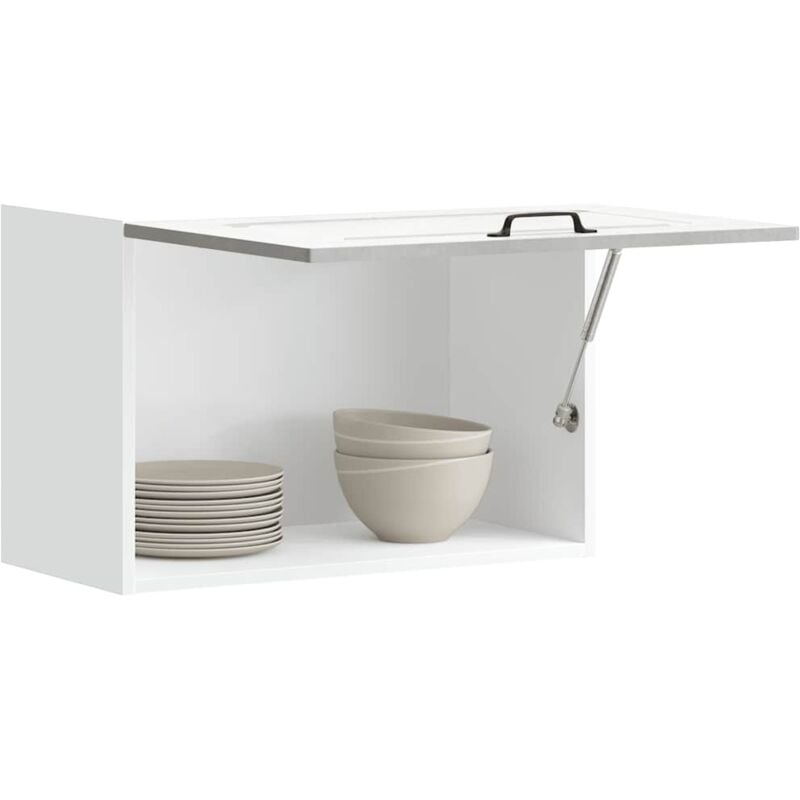 Vidaxl - Armoire murale de cuisine Kalmar gris béton bois d'ingénierie