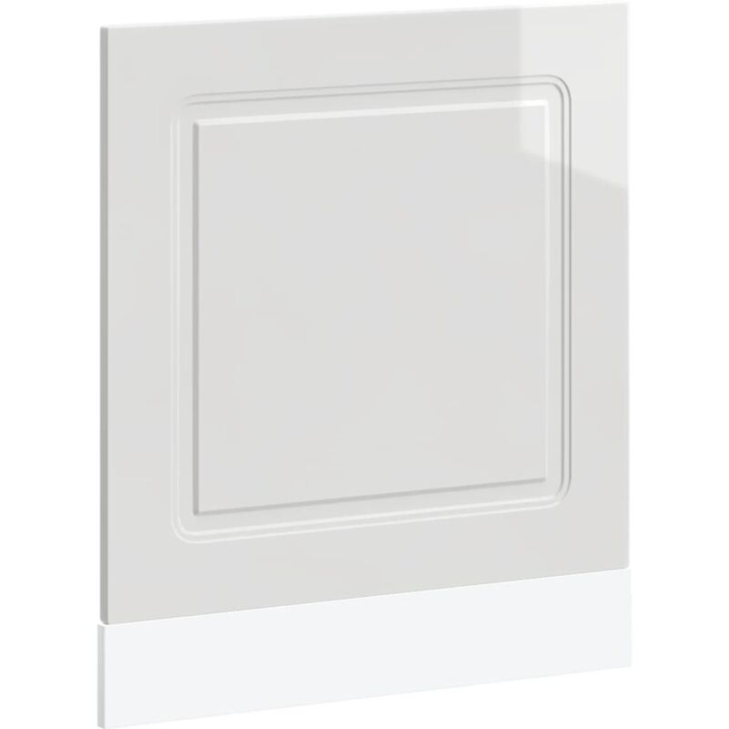 Vidaxl - Panneau de lave-vaisselle Kalmar blanc brillant 60x1,5x67 cm