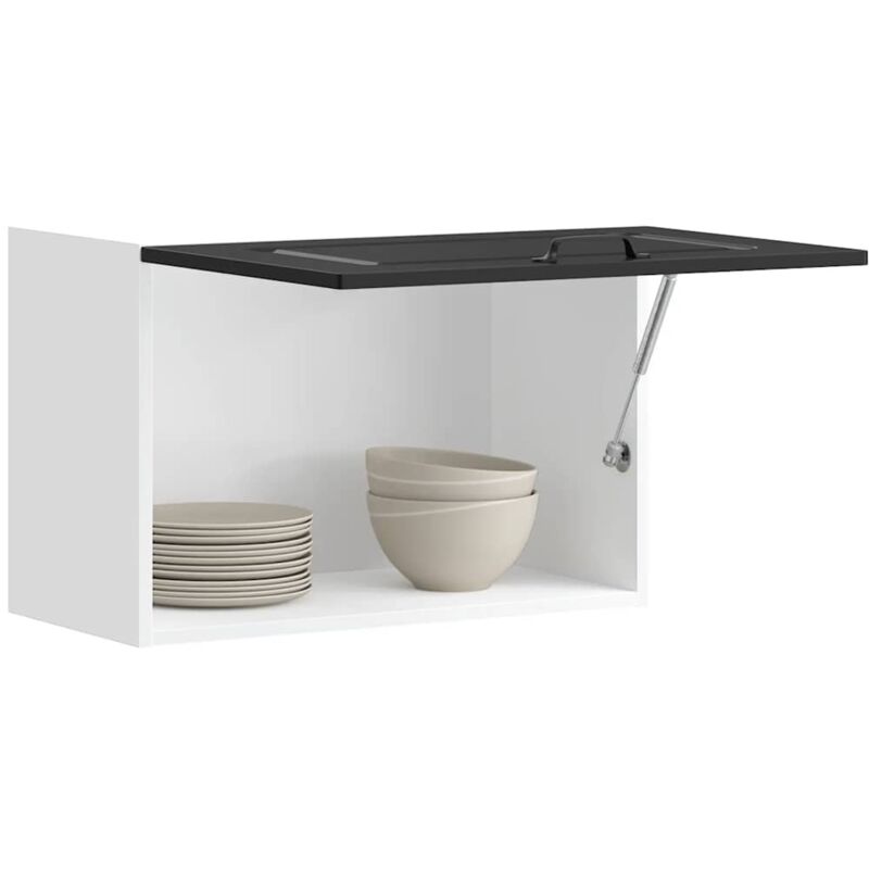 Vidaxl - Armoire murale de cuisine Kalmar noir bois d'ingénierie