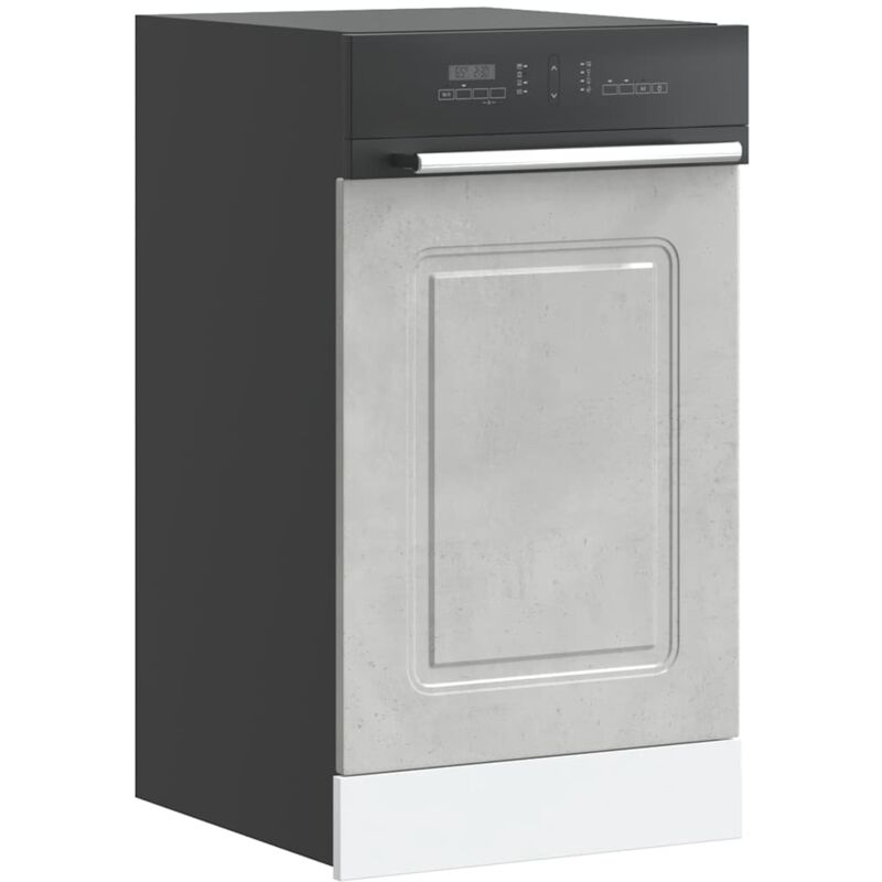 Vidaxl - Panneau de lave-vaisselle Kalmar gris béton 45x1,5x67 cm