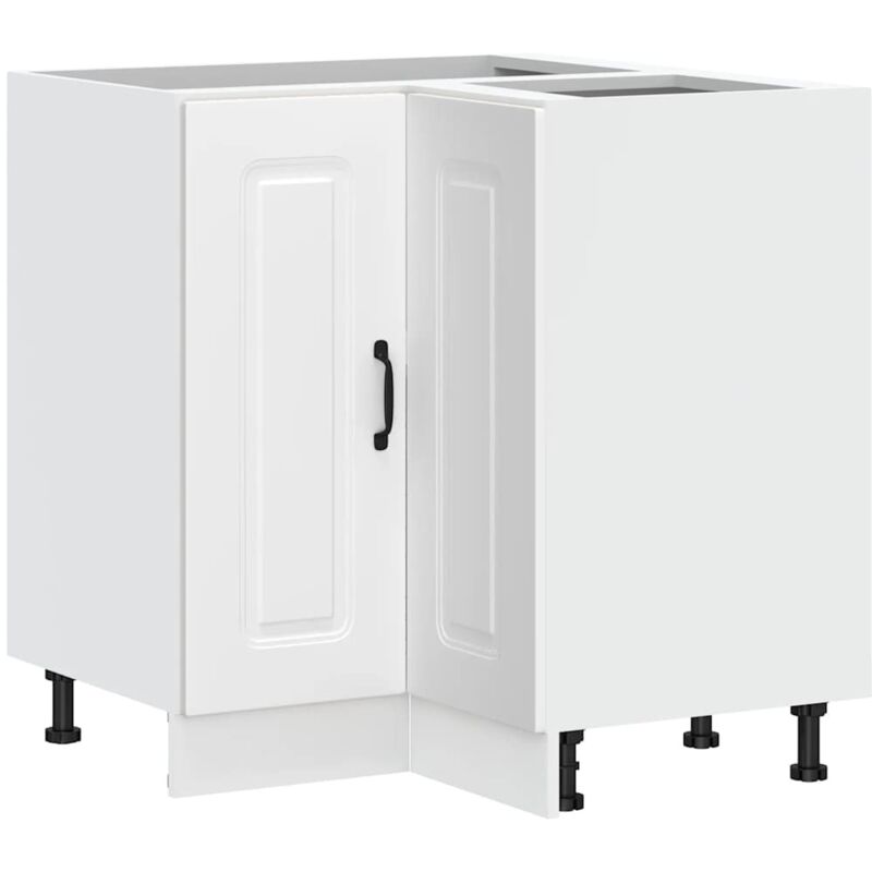 Vidaxl - Armoire d'angle de cuisine Kalmar blanc bois d'ingénierie