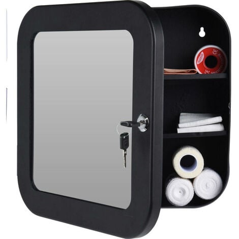 LGVSHOPPING Armoire à médicaments avec miroir