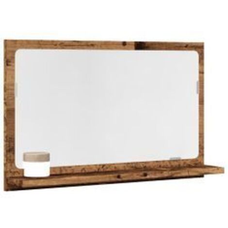 Armoire à miroir de salle de bain vieux bois bois d'ingénierie