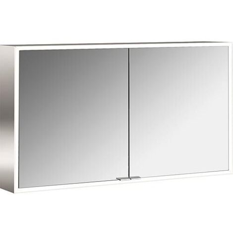 Armoire à miroir emco asis prime, LED, l: 1200mm 2 portes, paroi arrière miroir