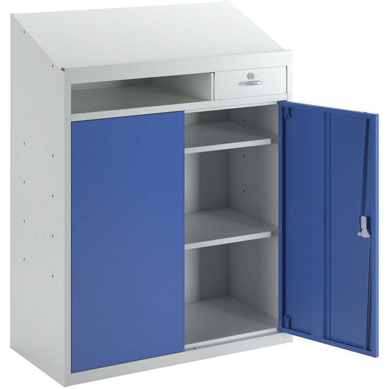 Certeo - eurokraft basic, Armoire à outils avec pupitre, h x l x p1220 x
