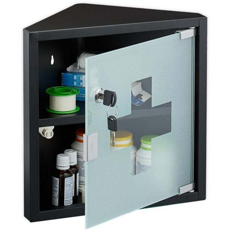 Armoire a pharmacie avec porte vitree