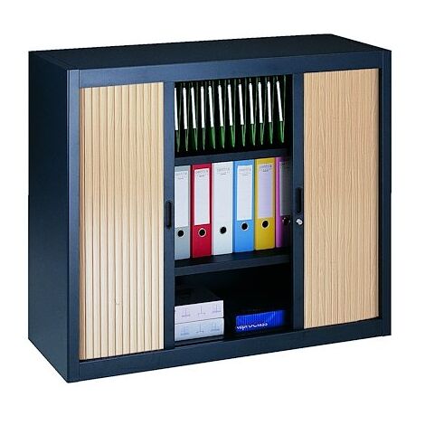 Armoire à rideaux démontables 100 x 120 cm hêtre - Maxiburo