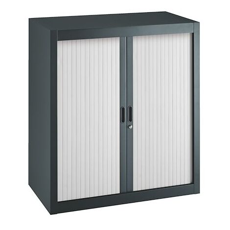 Armoire à rideaux démontables Economique 100 x 90 cm anthracite-gris - Maxiburo