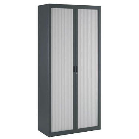 Armoire à rideaux démontables Economique 195 x 90 cm anthracite-gris - Maxiburo
