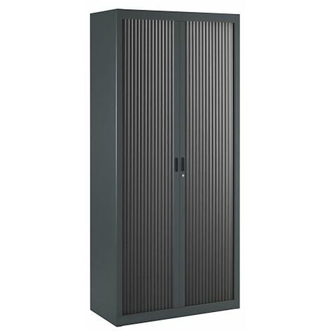 SANS MARQUE Armoire à rideaux démontables Economique 195 x 90 cm anthracite-gris - Maxiburo