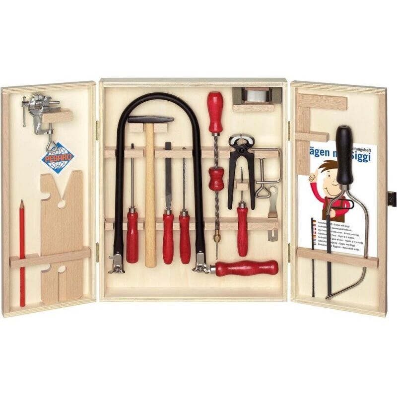 FP - Coffret outils menuiserie enfant Type 401S 19 Pièces .