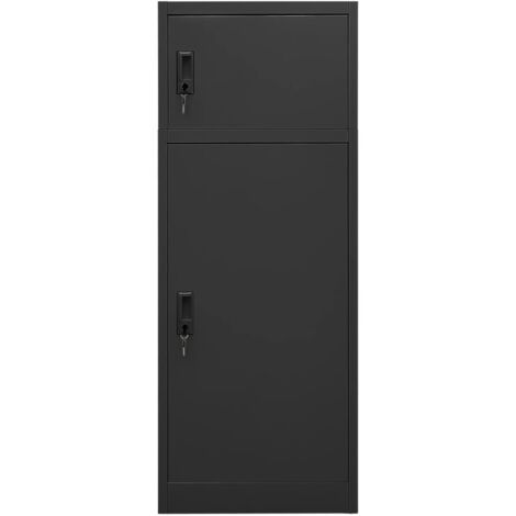 Armoire à selles Anthracite 53x53x140 cm Acier