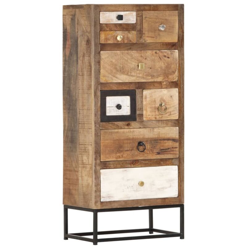 vidaXL Armoire à tiroirs 45 x 30 x 105 cm Bois de récupération massif
