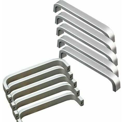 Armoire à tiroirs en alliage d'aluminium poignée de porte solide espace aluminium (creux 96 trous 10 pièces)Armoire de cuisine universelle
