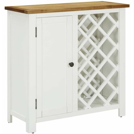 Armoire a vin 80x32x80 cm Bois de chene massif