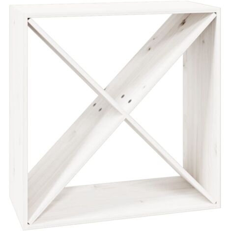 Armoire à vin Design moderne, Armoire Etagère de rangement, Blanc 62x25x62 cm Bois de pin massif OIB5179E