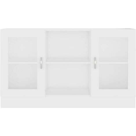 Armoire à vitrine Blanc 120x30,5x70