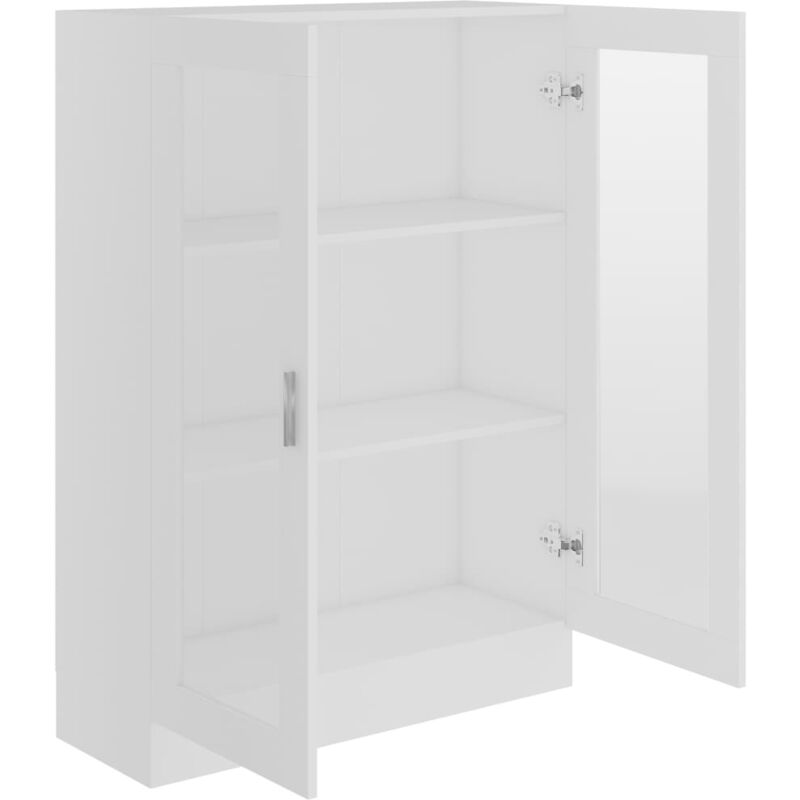 Vidaxl - Armoire à vitrine Blanc 82,5x30,5x115 cm Bois d'ingénierie