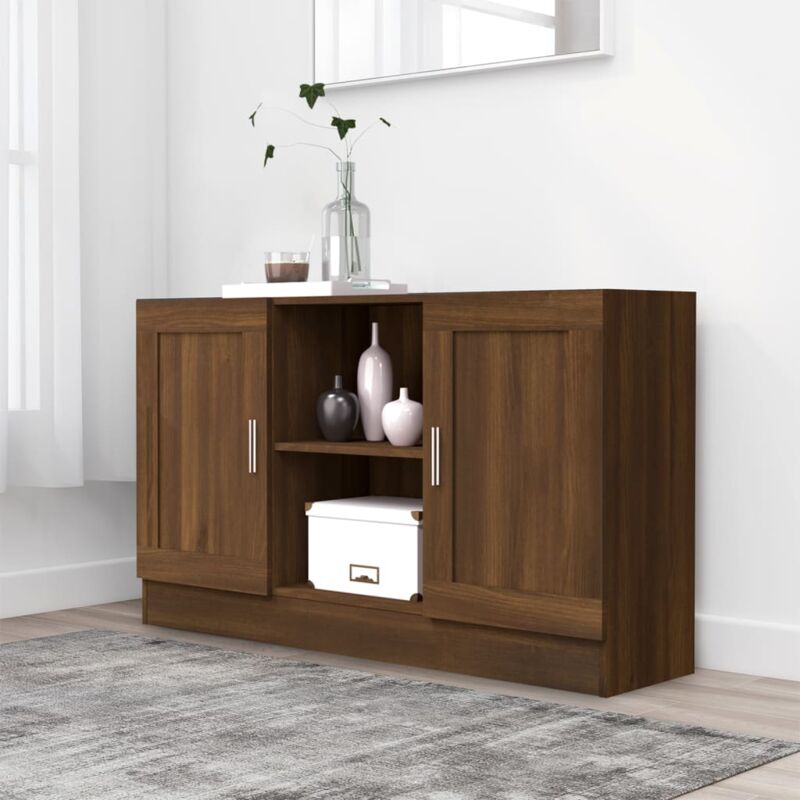 Vidaxl - Buffet Chêne marron 120x30,5x70 cm Bois d'ingénierie