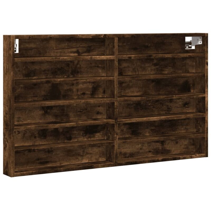 Vidaxl - Armoire à vitrine chêne fumé 100x8,5x58 cm bois d'ingénierie