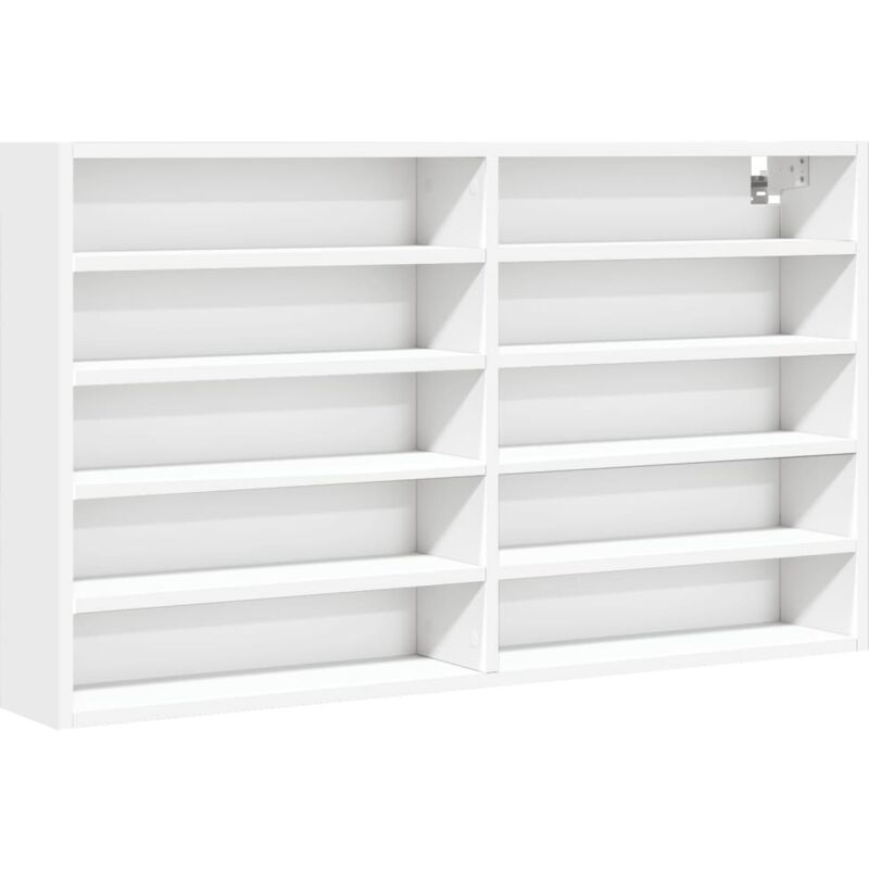 Vidaxl - Armoire à vitrine blanc 100x15x58 cm bois d'ingénierie