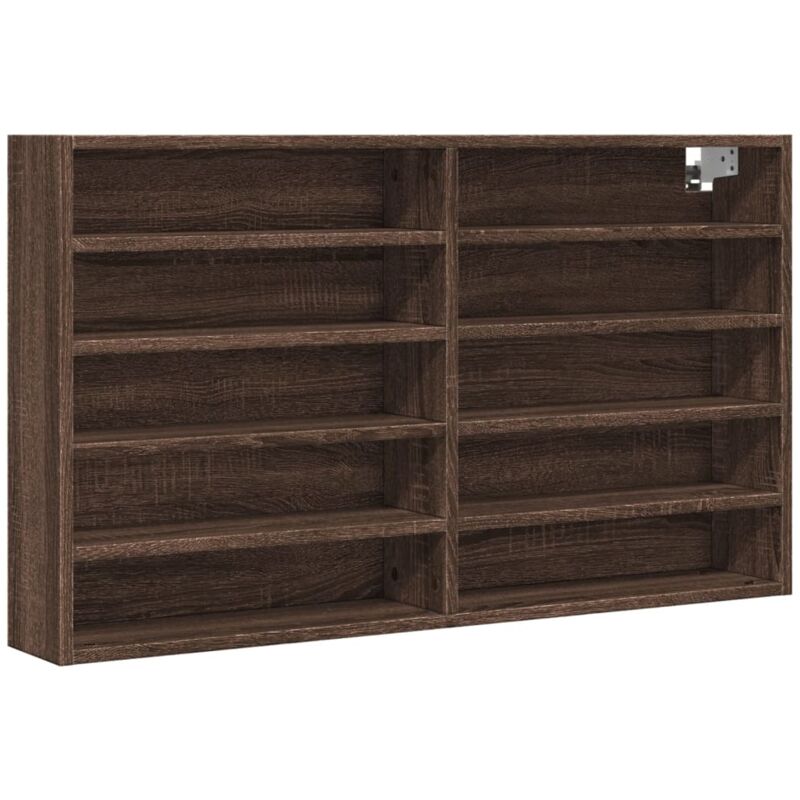 Vidaxl - Armoire à vitrine chêne marron 100x15x58 cm bois d'ingénierie