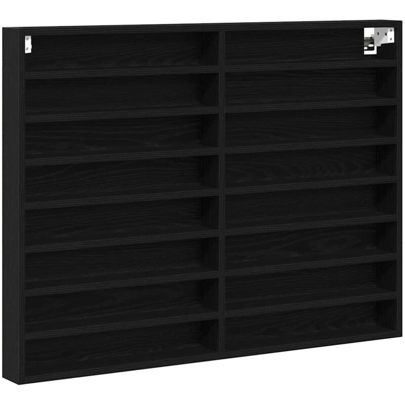 Cabinet d'Affichage avec étagère Chêne noir 100 x 8.5 x 75 cm Vidaxl