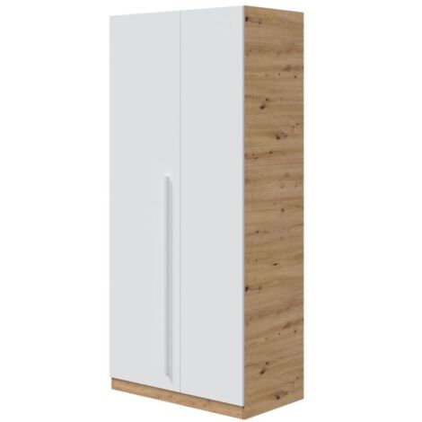 VitaliSpa Armoire Enfants Ajaton Blanc – 83,3 X 187 Cm, 6 Compartiments + Tiroir, Design Moderne Chambre Enfant