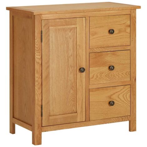 Armoire  Armoire de chambre Armoire de rangement 70x35x75 cm Bois de chêne massif 52057