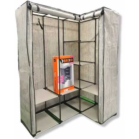 Armoire Armoire en tissu d'angle Brixo Korner