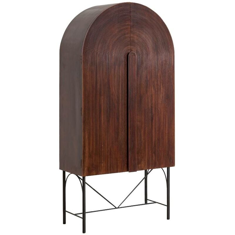 Armoire arrondie en bois de manguier Julio