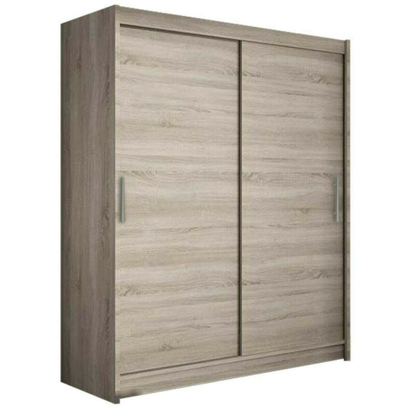 Mobilier1 - Armoire Closico 103, Truffe chêne, 200x150x58cm, Portes d'armoire: Coulissantes, Nombre d'étagères: 0
