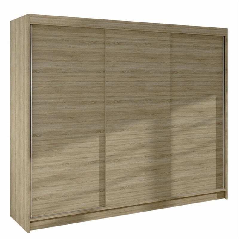 Mobilier1 - Armoire Closico 159, Sonoma chêne, 215x200x58cm, Portes d'armoire: Coulissantes, Nombre d'étagères: 0