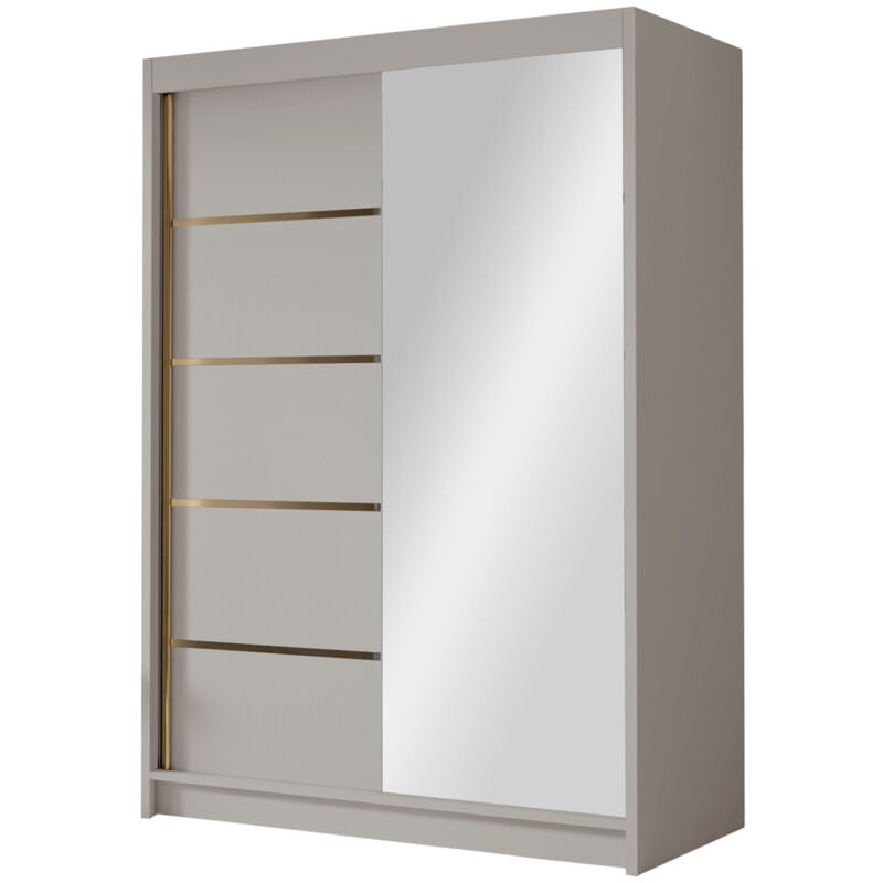 Mobilier1 - Armoire Closico 188, Cachemire, 200x120x58cm, Portes d'armoire: Coulissantes, Nombre d'étagères: 0