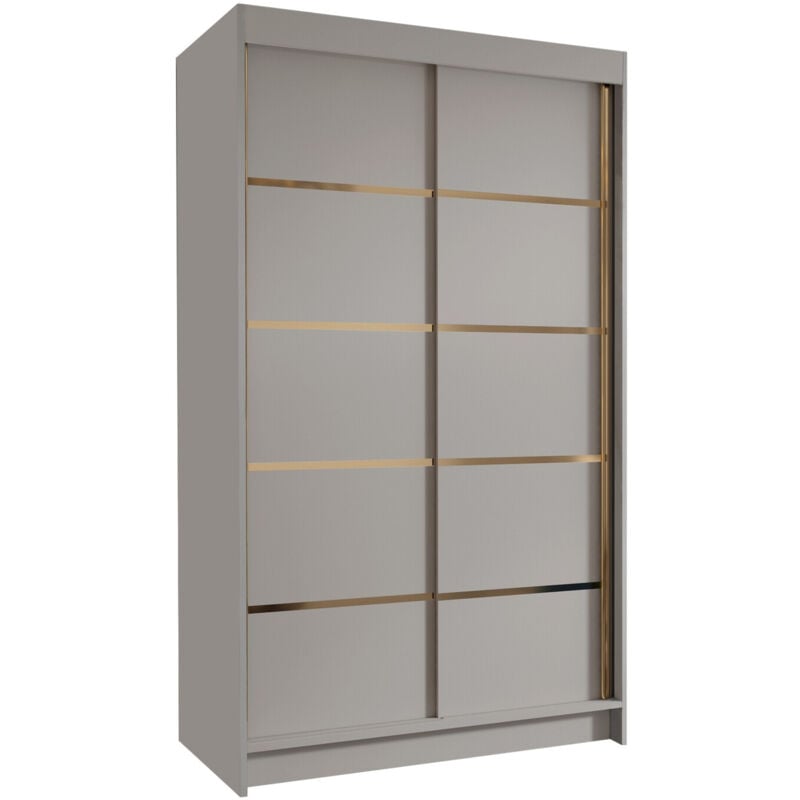 Mobilier1 - Armoire Closico 189, Cachemire, 200x100x58cm, Portes d'armoire: Coulissantes, Nombre d'étagères: 0