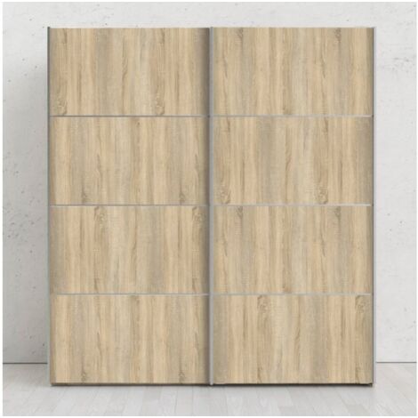 Armoire avec deux portes coulissantes en chêne 182x200 cm - Sassari